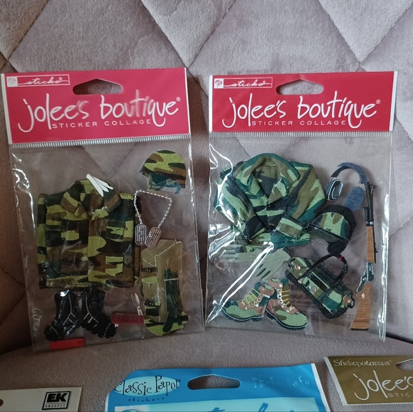 2/$20- Sticker Lot- Army, Camping, Fishing. Scrapbooking Supplies Embellishment… - Picture 4 of 7